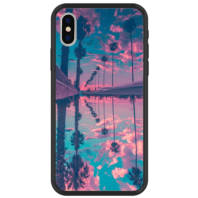 DIFFRBEAUTY чехол для телефона iPhone 6 6S Plus X XR 5 SE сценическая фотография Кокосовая пальма