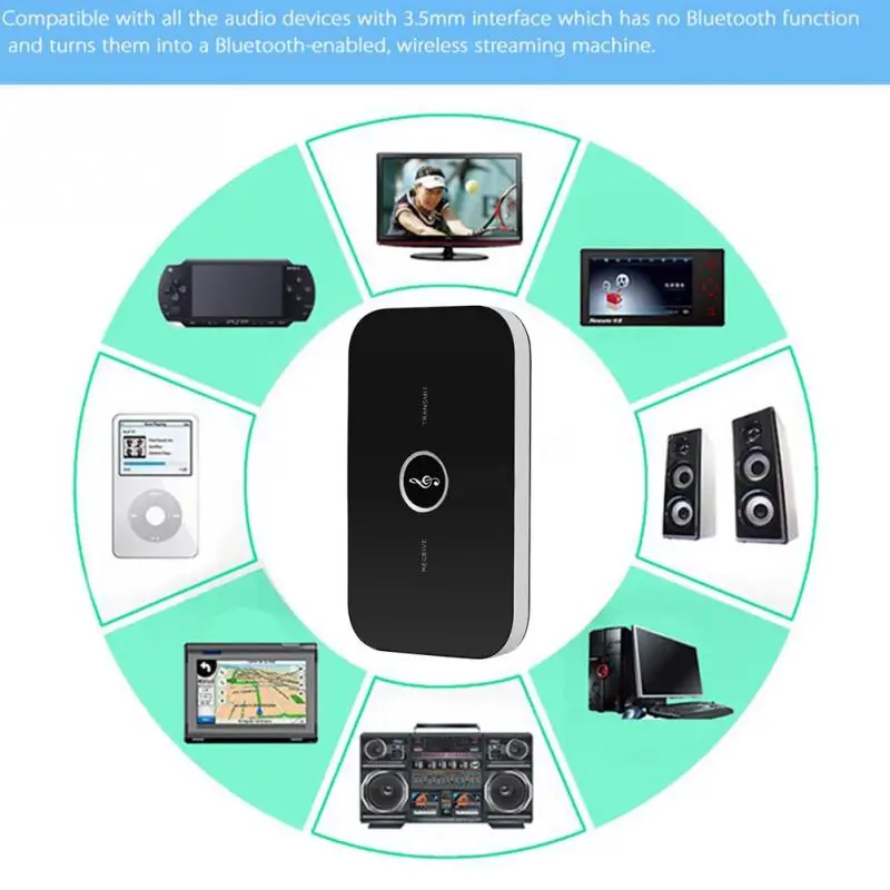 B6 2in1 Bluetooth 4.1 Transmitter &amp Receiver Wireless A2DP Audio Adapter Aux 3.5mm Player for TV / Home Stereo /Smartpho | Автомобили и