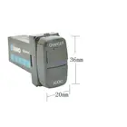 Автомобильное зарядное устройство с двумя USB-портами и аудиоразъемом для Mitsubishi ASX Lancer Outlander Pajero для iPhone X8765 для Samsung