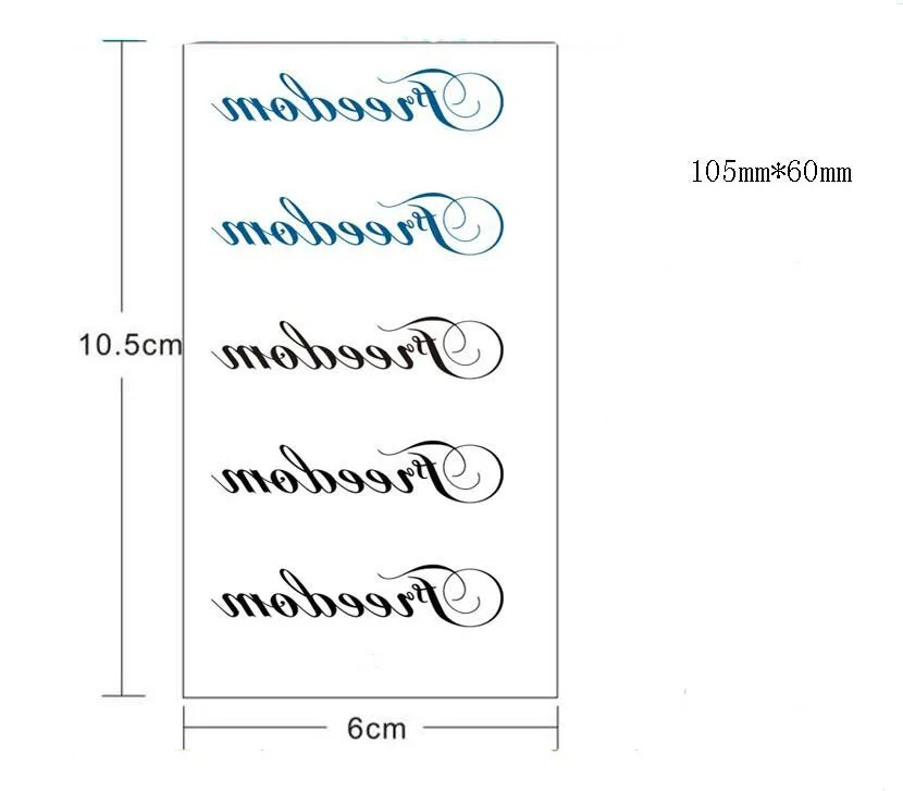 Временная татуировка Bittb 5 шт. водонепроницаемая черная синяя|Временные тату| |