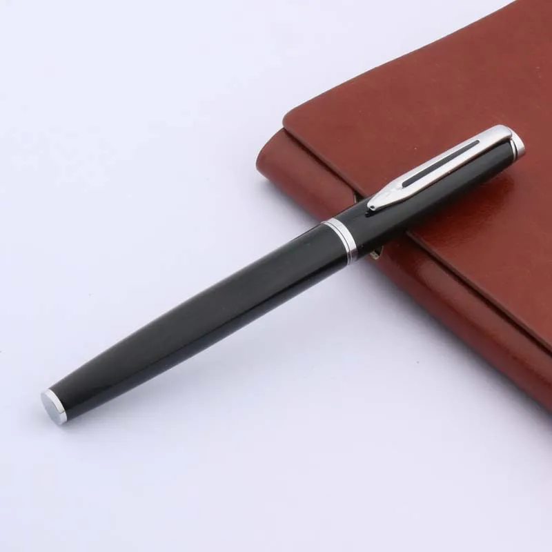 Роскошные черные двойные стрелы Классическая Подпись Шариковая ручка Швейцария