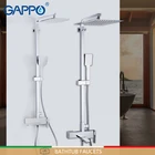 Смеситель для душа GAPPO s латунный, набор для ванной комнаты, настенный массажный, хромированная насадка
