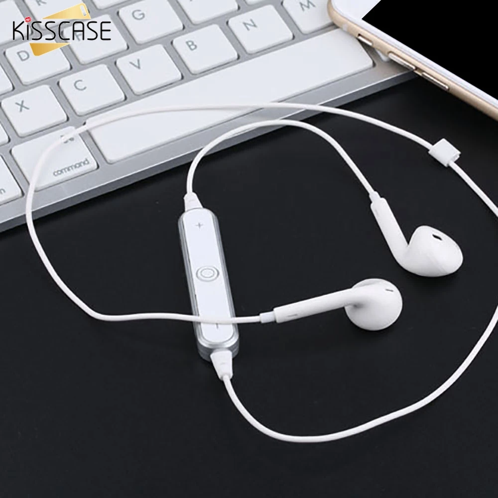 KISSCASE HIFI Bluetooth наушники для iPhone X XS MAX XR 7 8 беспроводные Samsung S9 inalambrico auriculares|Наушники