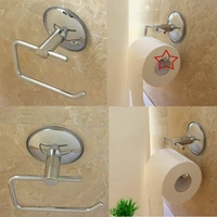 self adhesive hanging bathroom toilet paper roll holder hanger stainless steel household merchandises toilet paper holder 1pcs