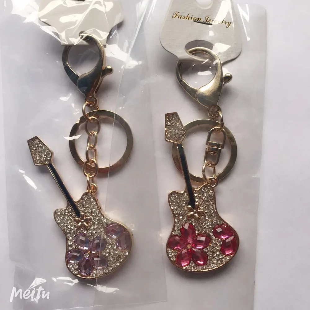 Siywina металлический брелок для ключей бесплатная доставка синие гитарные брелки