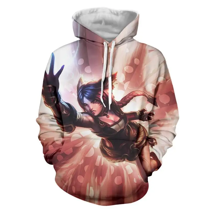Толстовка мужская с 3d принтом Лига Легенд игр аниме худи костюмы для косплея