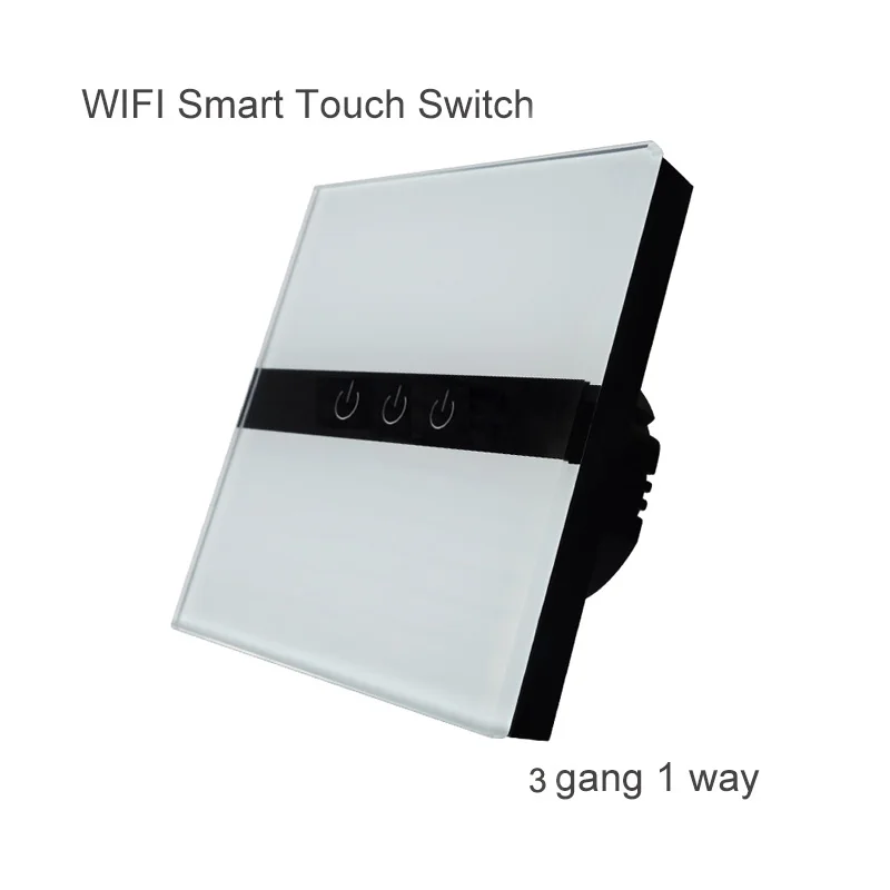 Picture color 1piece Igreli Wifi, умный настенный сенсорный светильник, 3 комплекта, 1 способ, переключатели, приложение, дистанционное управление, работает с eWelink& Amazon Alexa& Google Home - Цвет: Picture color 1piece