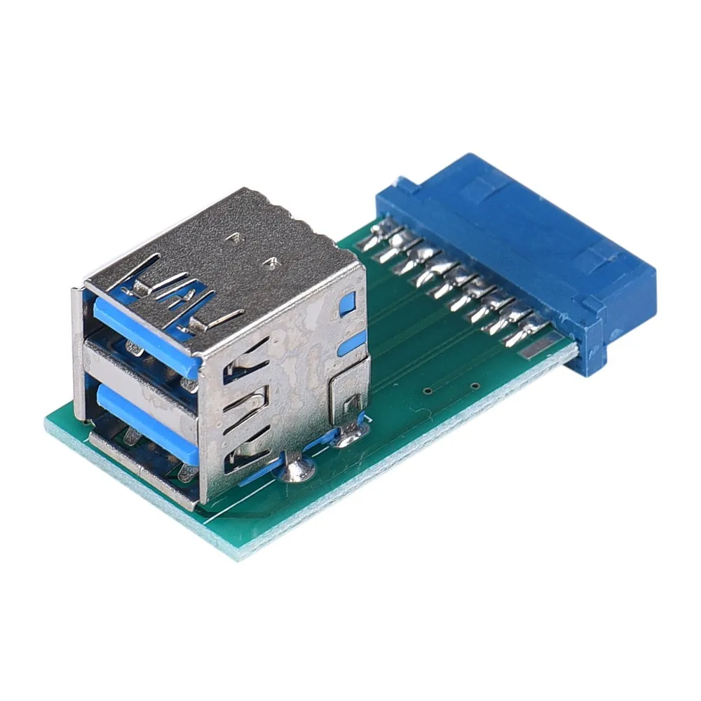 Концентратор адаптер для материнской платы 19Pin Header на 2 порта USB 3 0 Тип женский