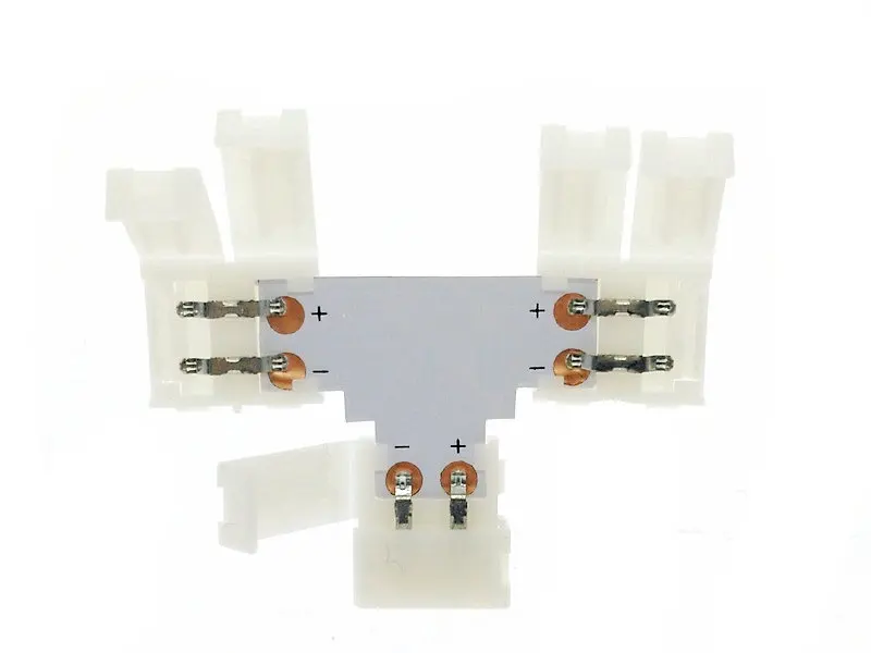 2pin LED разъем t образный угол для 10 мм 5050 полосы света|connector box|connector standardconnector automotive |