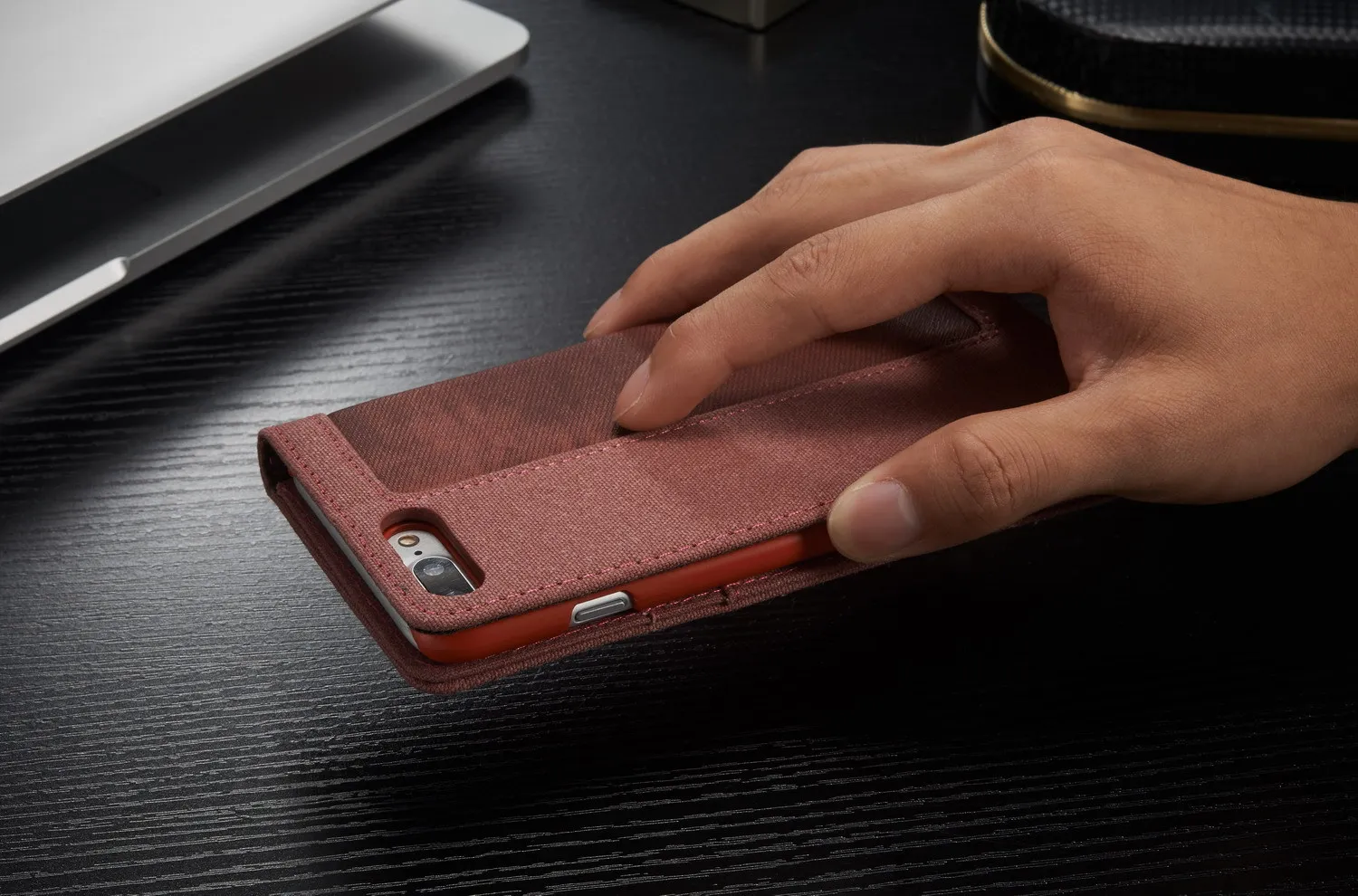 Роскошный Магнитный кожаный чехол из джинсовой ткани для IPhone 11Pro X SE 5S 6S 7 8 Plus XS 11 Pro Max XR, флип-кошелек, чехол-подставка для телефона, чехол для карт