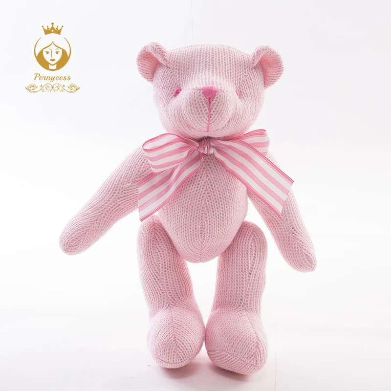 Креативный вязаный плюшевый мишка куклы для наполнения могут мигать плюшевые