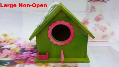 20,5x16x19 см/напольное деревянное гнездо коробка для разведения милые красочные птичья клетка дом Воробей гнездо Садоводство орнамент - Цвет: Цвет: желтый
