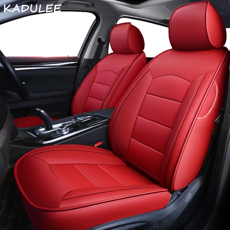 4 KADULEE чехол для автокресла из натуральной кожи на заказ для mitsubishi pajero 4 2 sport outlander xl asx аксессуары lancer автокресла продукт - Название цвета: 4