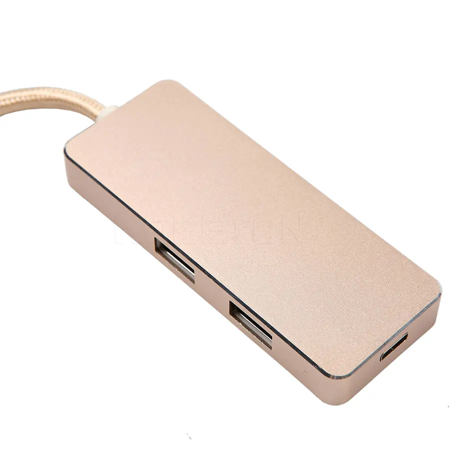Зарядный концентратор Kebidu Golden Type C-2 usb 3 0 Type-C адаптер зарядного устройства для Apple