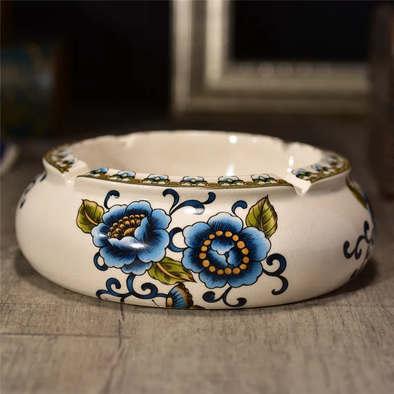 Новая модель! Американский кантри элегантный синий Papilio узор круговой Творческий