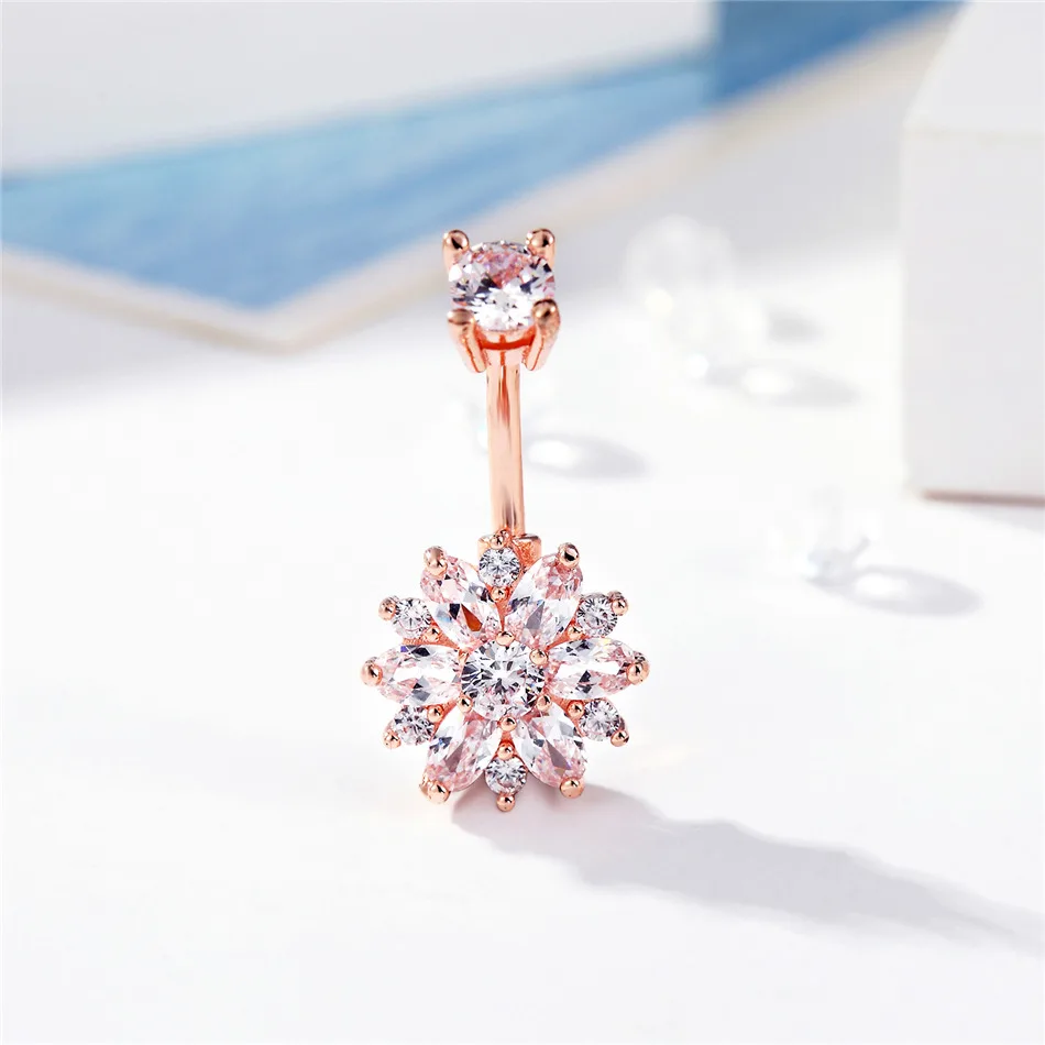 Серьги гвоздики из стали G23titan ювелирные изделия для пирсинга пупка с