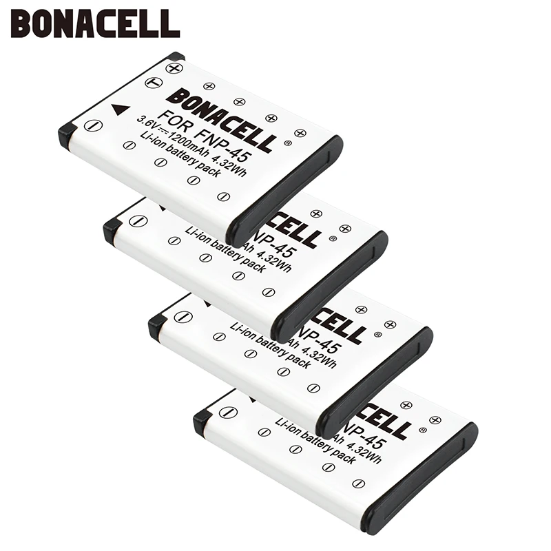 Bonacell литий ионная аккумуляторная батарея EN EL10 для Olympus Li 40B 42B/Fuji NP 45 S210 S500 S510 S520