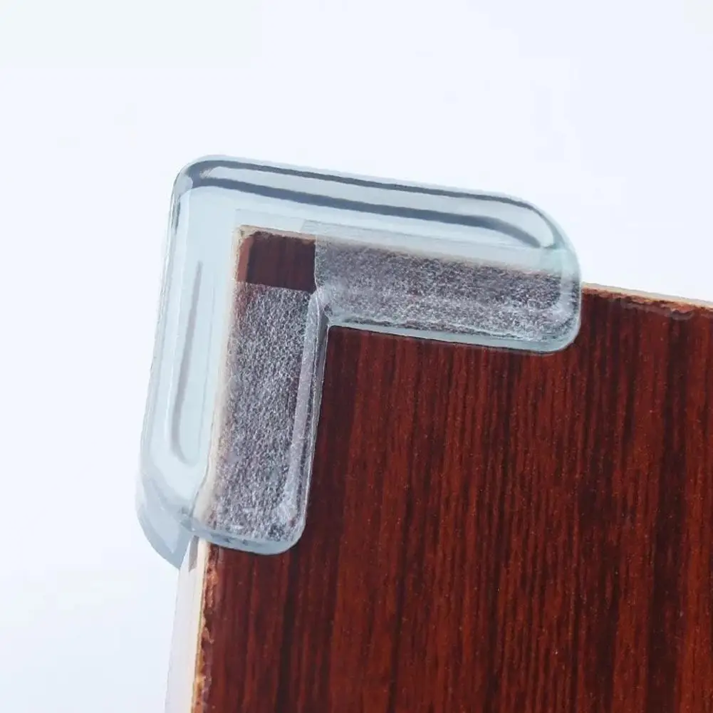 Protector de PVC transparente para ni&ntilde;os, 4 piezas, anticolisi&oacute;n, para esquinas de mesa, 4 unidades-3
