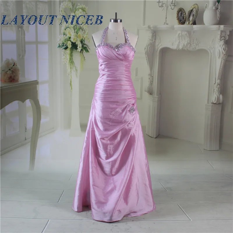 Сиреневый цвет Длинные вечерние платья 2017 тафты халат de soiree abendkleider vestido noche для