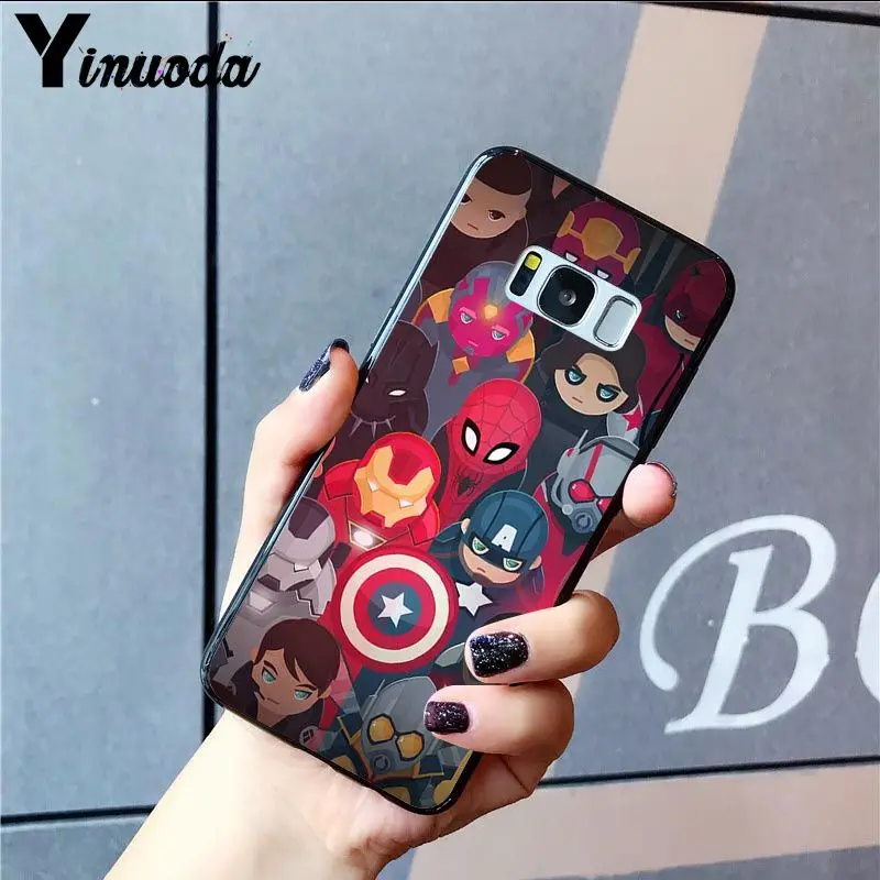 A5 MaiYaCa Дэдпул Железный человек Marvel Мстители логотип Coque Оболочка Чехол для телефона для samsung Galaxy S9 S10 Plus S10E S6 S7 S8 S9 S9Plus - Цвет: A5