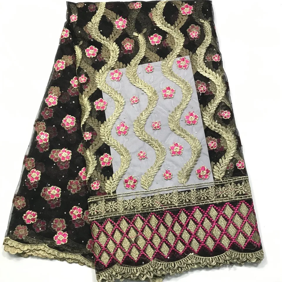 Африканская сетчатая кружевная ткань 2021 высококачественное кружево вышитые