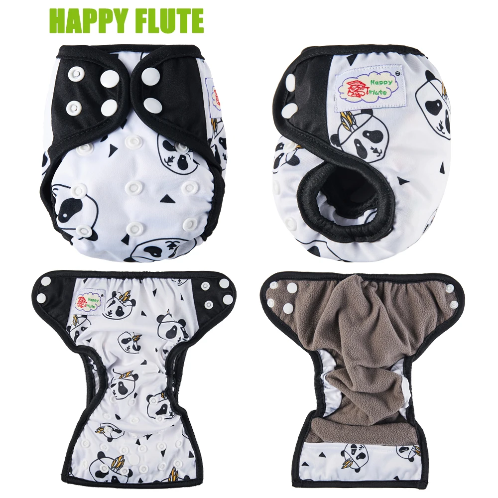 Happy Flute подгузник с карманом для новорожденных NB тканевые подгузники дышащий бамбуковый уголь внутренний водонепроницаемый PUL внешний фонарь
