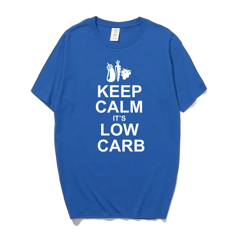 Летняя модная мужская футболка с надписью Keep Calm And It's Low хлопковая Повседневная