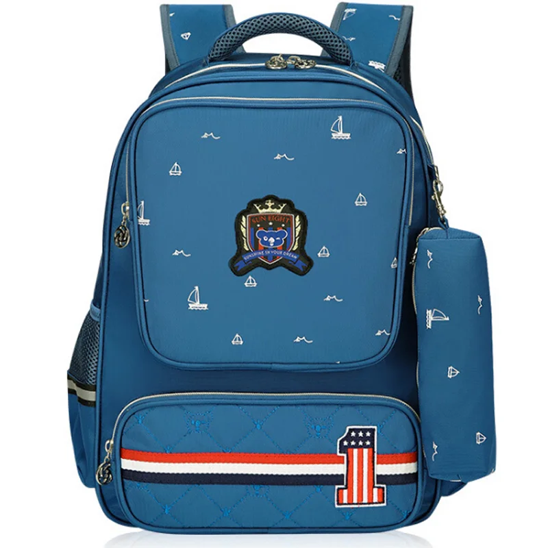 2018 новые детские школьные ранцы для мальчиков Водонепроницаемый модный школьный