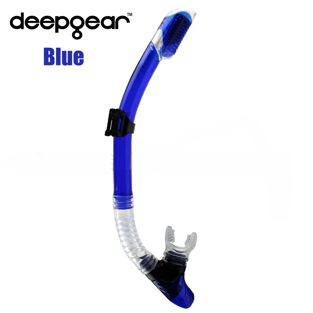 Трубка для подводного плавания DEEPGEAR силиконовый мундштук сухого дайвинга