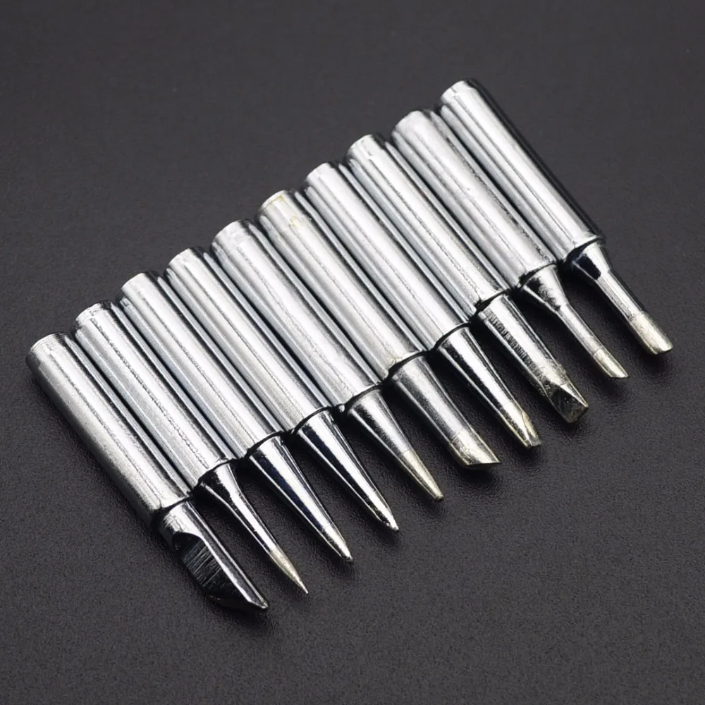 10pcs/lot onstant-temperature Uk Common Solder Soldering Iron Tip For Hakko Rework Station Tool 900M 933 | Инструменты