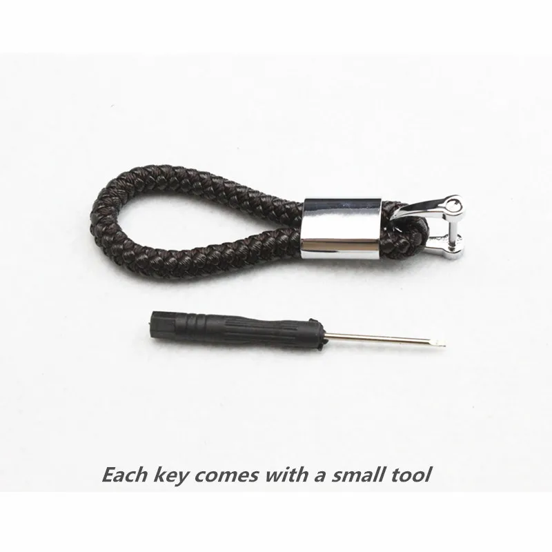 1 шт. стайлинга автомобилей плетеный кожаный ремешок брелок для ключей Toyota Camry