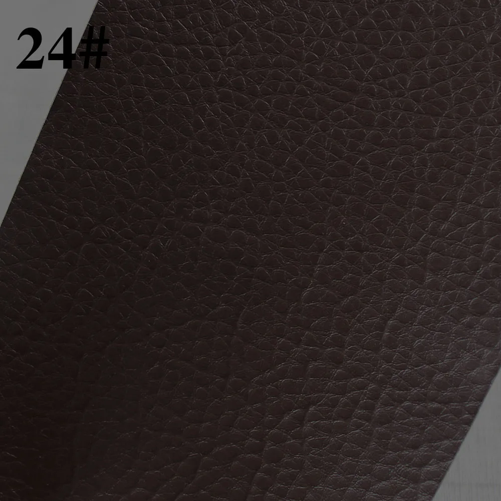 NO.24 Coffee 1 шт. из ПУ фабричной кожи самоклеящаяся патчи кожа дивана с автомобильным сиденьем ремонт наклейки-заплатки Скрап тканевые нашивки 10x20 см - Цвет: NO.24 Coffee