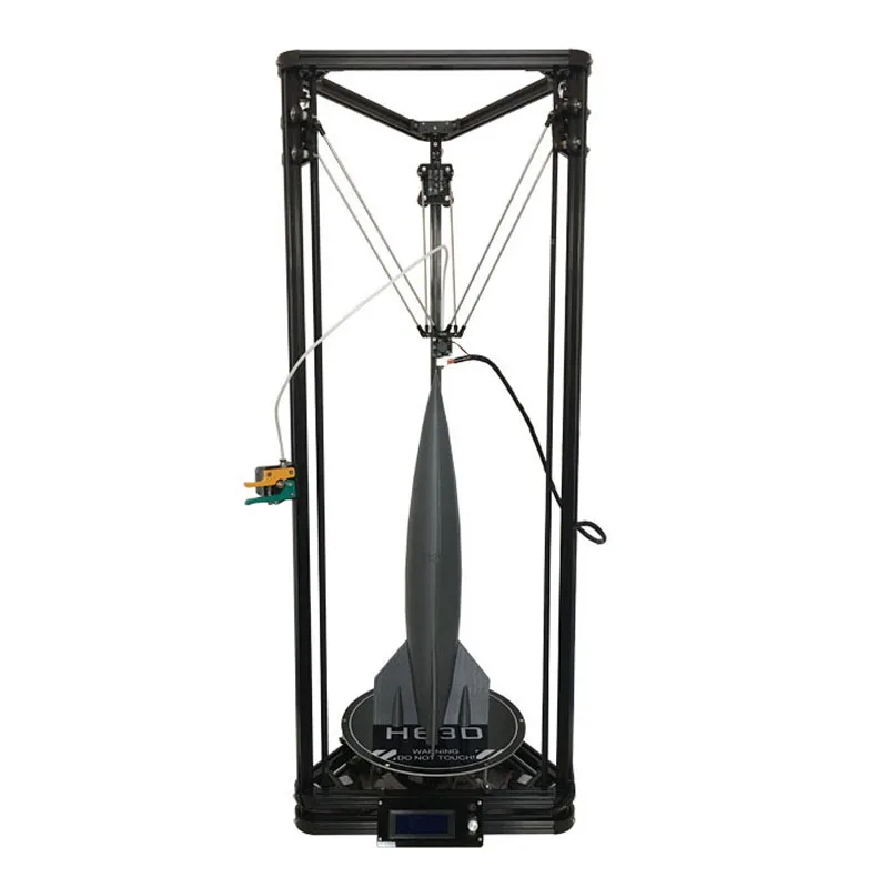 HE3D новейший Kossel K280 большой delta 3D Принтер Комплект impresora 24 в 400 Вт Мощность с автоматическим уровнем и Тепло Кровать две нити для подарка