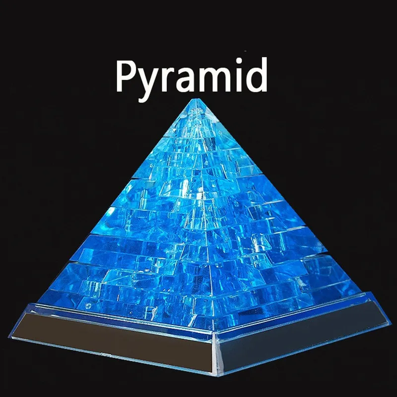 DIY 3D составная Головоломка из хрусталя стереоскопическая башня Пирамида высокие каблуки дельфин модель креативная головоломка игрушка для ребенка подарок на день рождения для детей