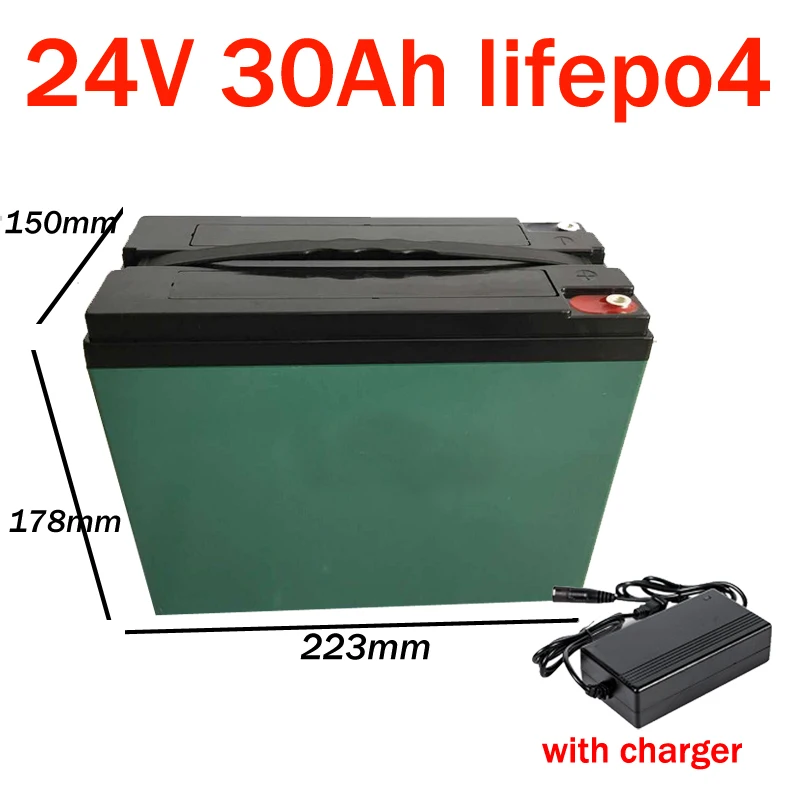 GTK водонепроницаемый Lifepo4 24V 30AH литиевый baterias BMS 8S глубокие циклы для инвертора