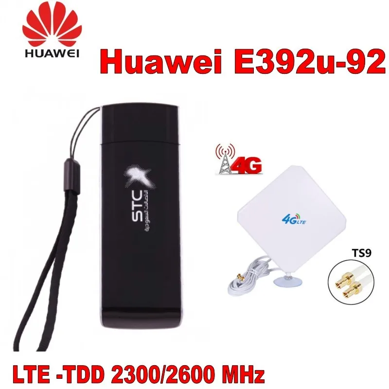 

HSPA+/HSPA 100Mbps LTE HUAWEI E392U-92 4G USB dongle Plus with 4g TS9 antenna