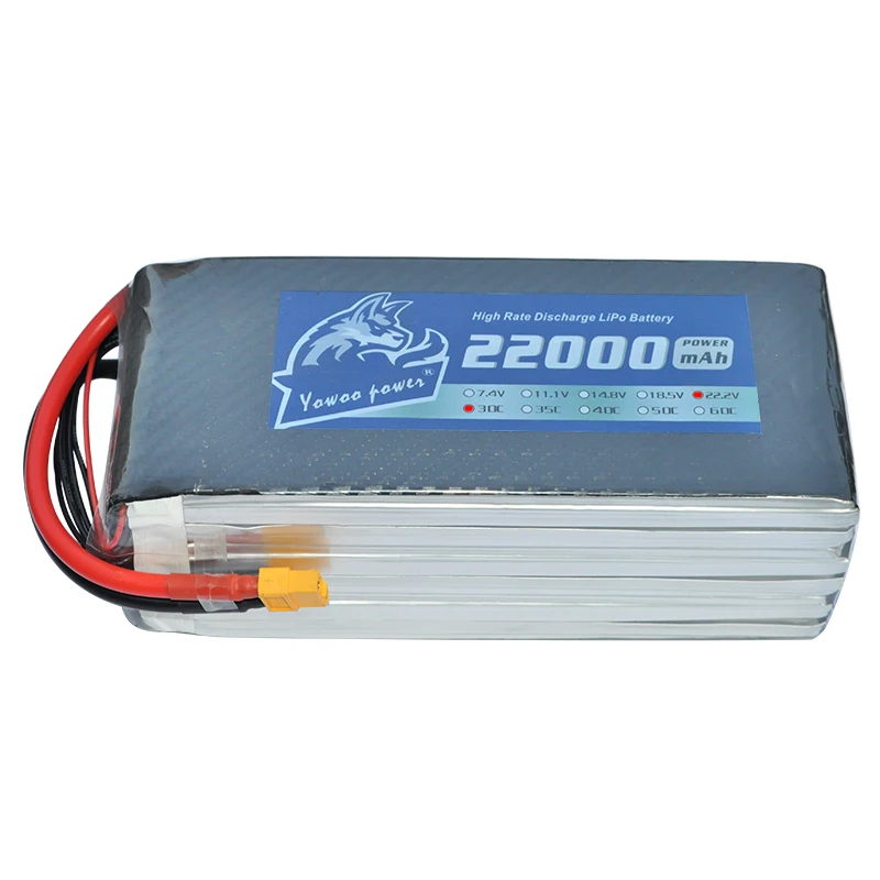 YOWOO Lipo 6S Батарея 22 2 V 22000 ма/ч 30C MAX 60C XT150 разъем Drone AKKU для вертолета самолета лодки