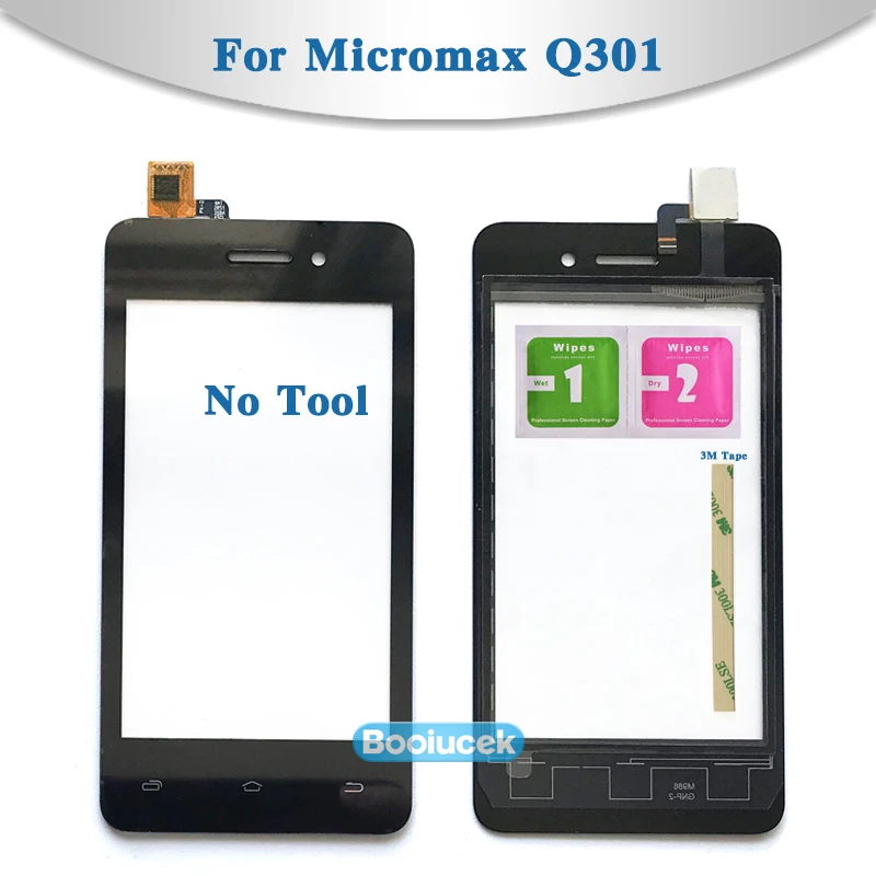 Высокое качество 4 0 &quotдля Micromax Bolt Q301 сенсорный экран дигитайзер Датчик внешняя