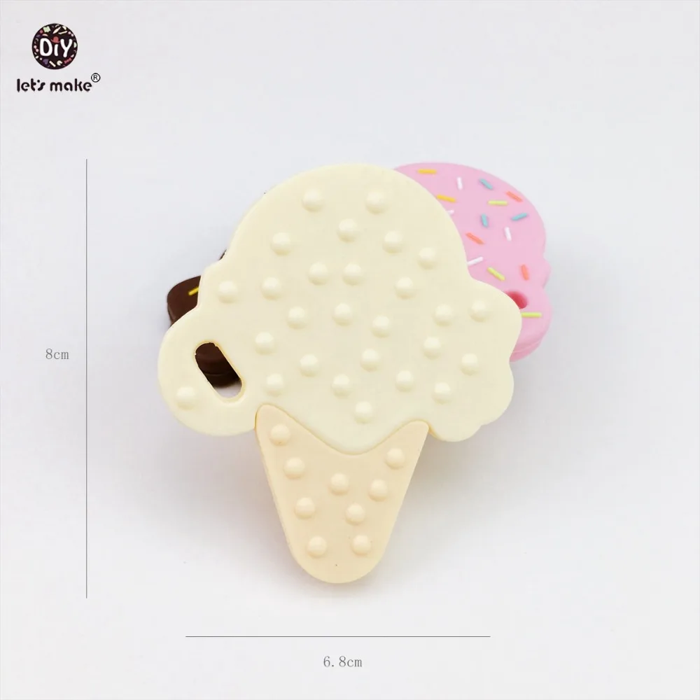 Силиконовые Прорезыватели для зубов Let's make Ice Cream 10 шт. ухода за ребенком