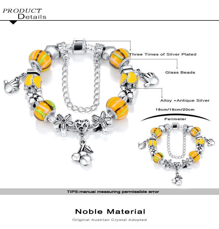 DEVOLOVE Handmade Engagement Bracelets Antique Silver Snake Chain with Charm &amp Beads Pulseira PCBR0020 Dropshipping | Украшения и