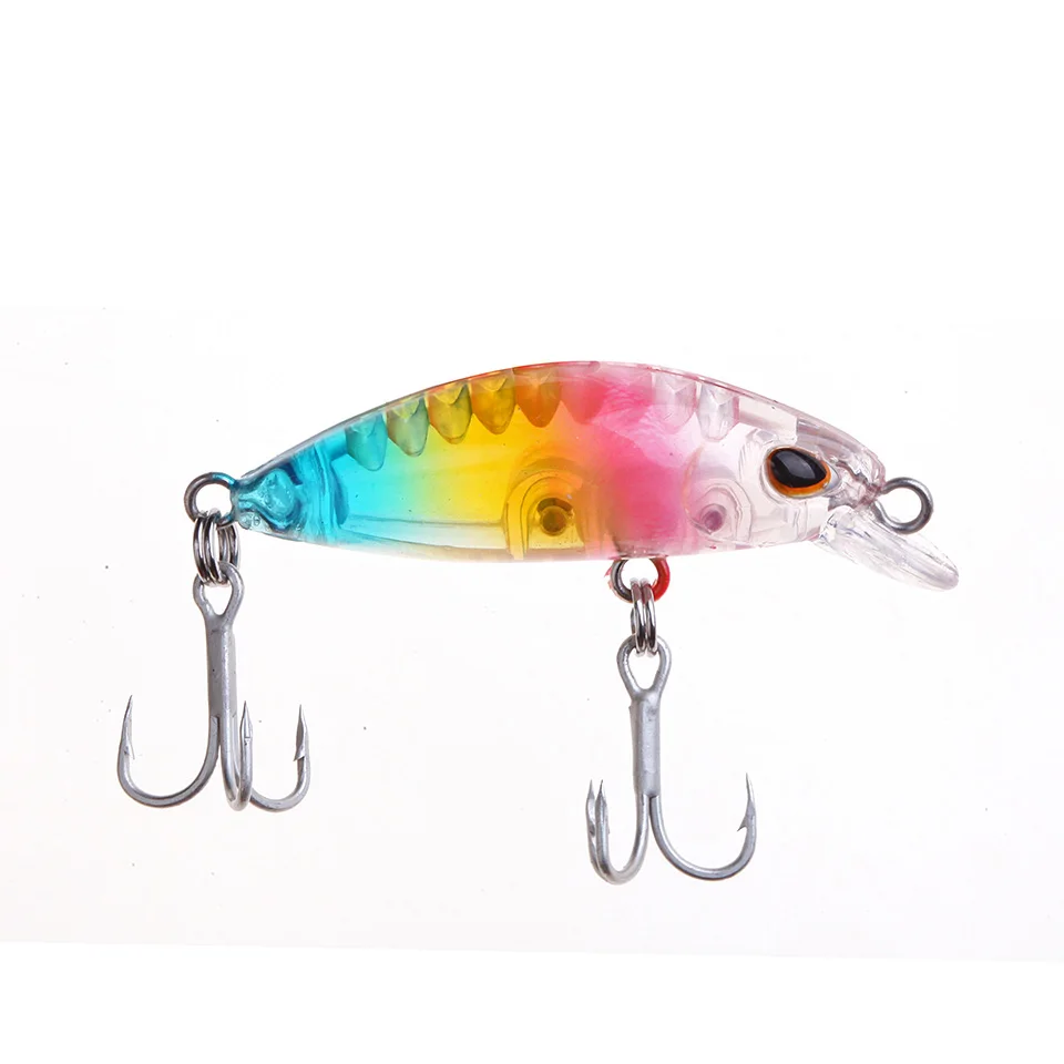 

1pcs Fishing Lures 3D Eyes Laser Minnow Hard Aritificial Wobblers Crankbait Plastic Baits Pesca Isca 3.5cm 2g