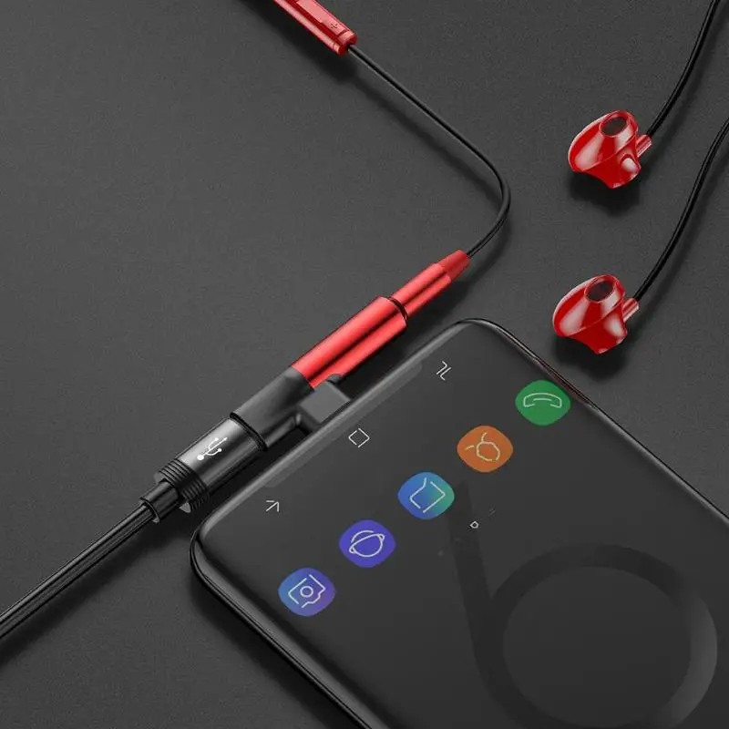 Baseus usb type C папа-type C Мама+ 3,5 мм разъем адаптер type-C для зарядки наушников Конвертер Разъем для мобильного телефона