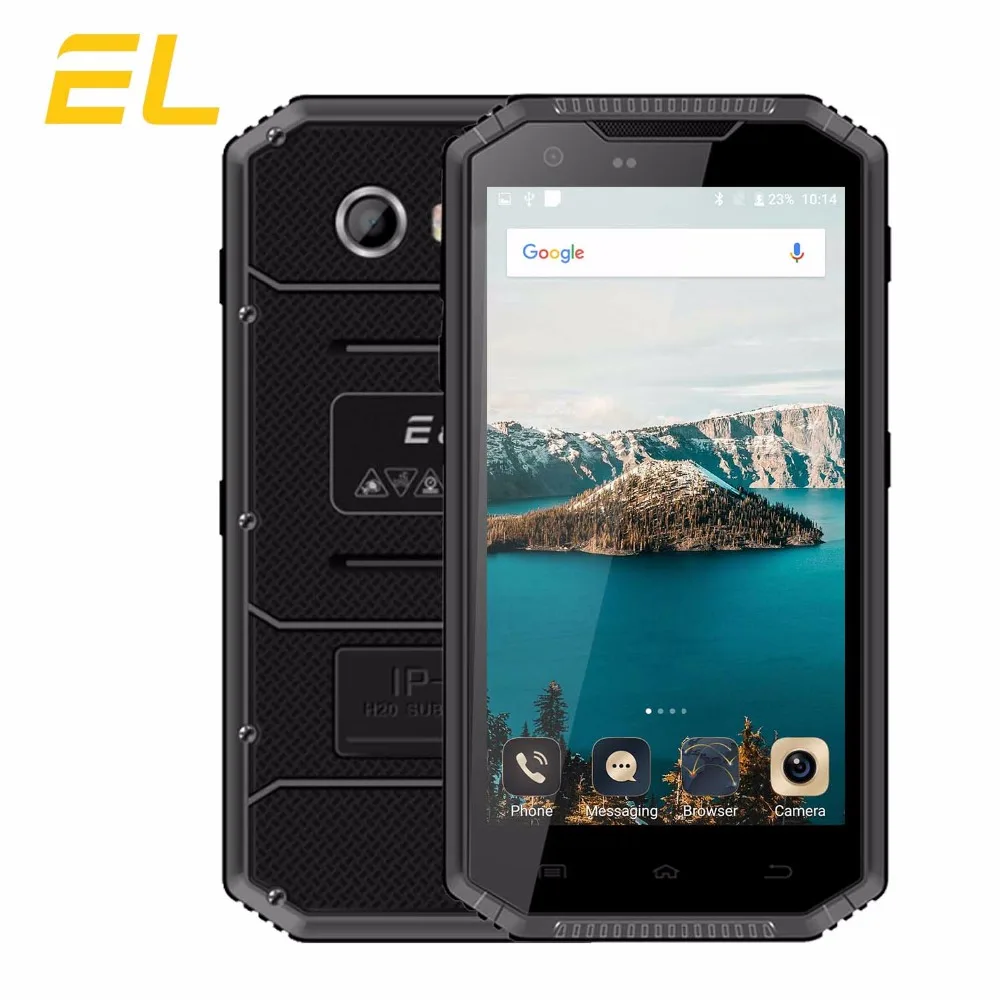 IP68 Водонепроницаемый 4G мобильный телефон E & L W7S прочный 5 0 дюймов HD MTK 6737