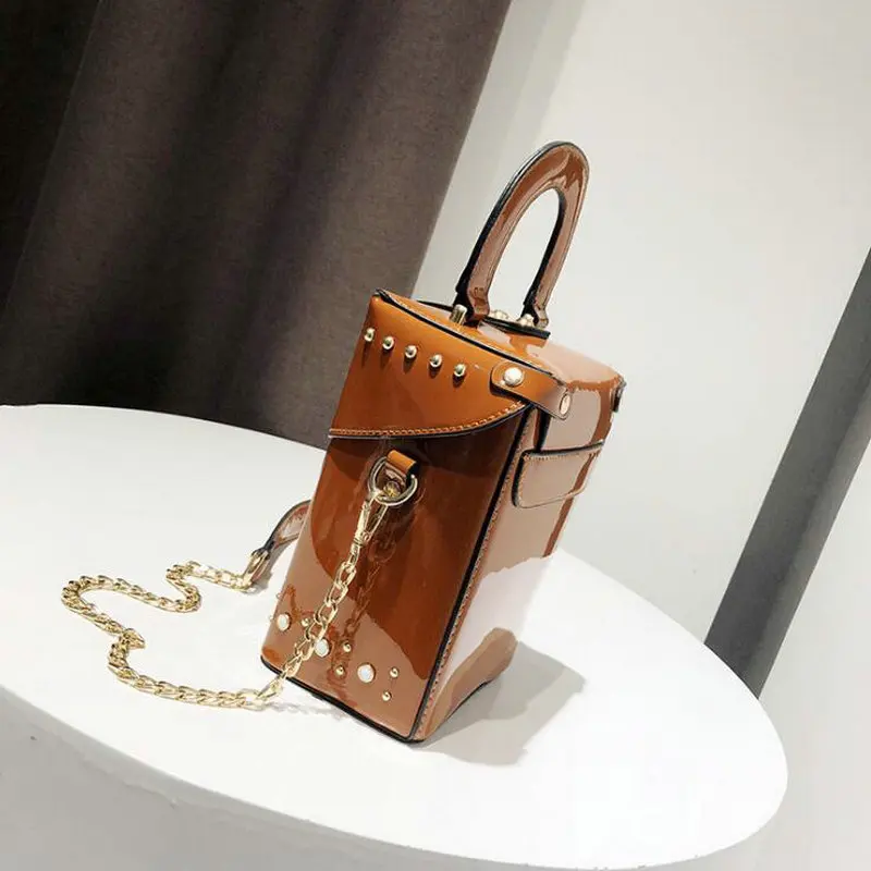 Женские сумки мессенджеры с верхней ручкой женские кожаные жемчугом женская