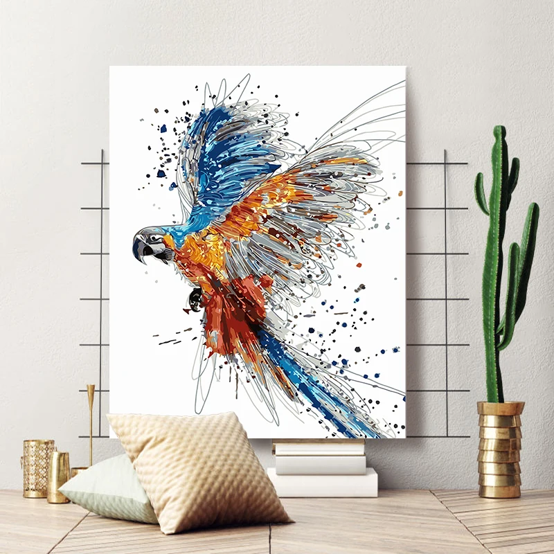 Рисуй по номеру Wall art живописи номерам ручной росписью цвет Творческий животных