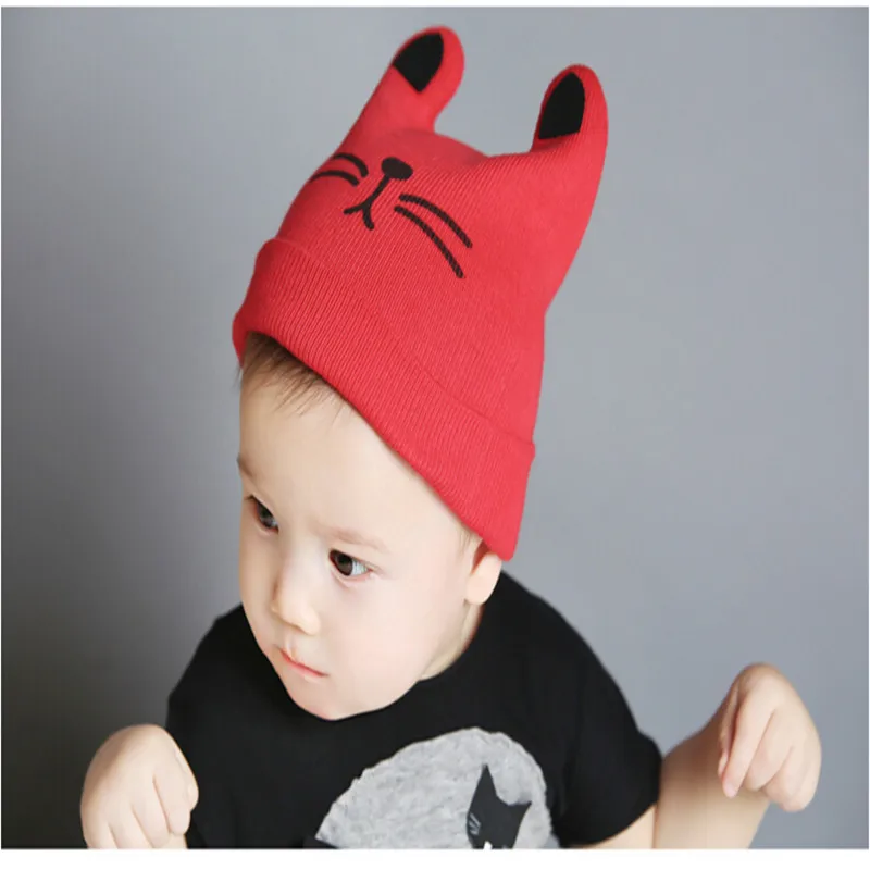 Autumn Winter Cotton Baby Hat Girl Boy Toddler Infant Kids Caps Lovely Knit bonnet Accessories Hot | Детская одежда и обувь