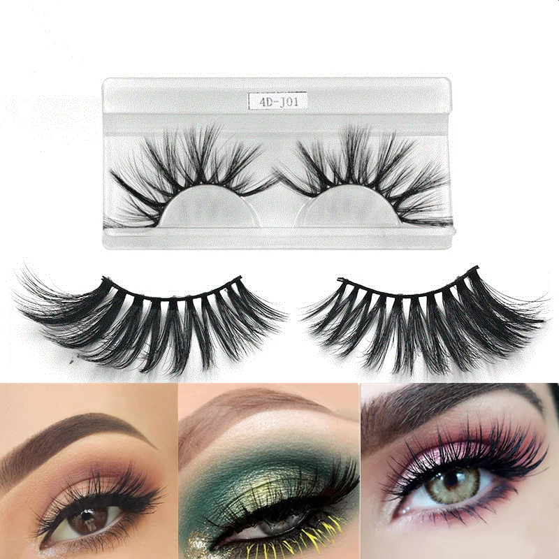 

1 Pair Eyelashes Mink Eyelashes Thick Natural Long False Eyelashes High Quality Mink Lashes Soft Dramatic Lashes Extension Tool