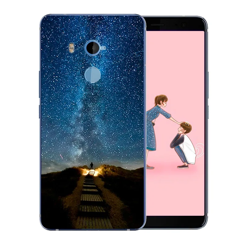 For HTC U 11 Plus Back Cover New Perfect Design Night Sky Pattern U11Plus 2Q4D200 Matte Full Protection Shell |