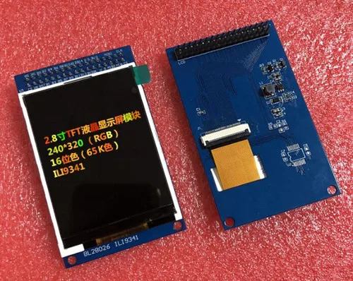 2 8 дюймовый 34P 65K TFT ЖК-экран с печатной платой ILI9341 Драйвер IC 240(RGB)* 320 MCU 8/16-битный