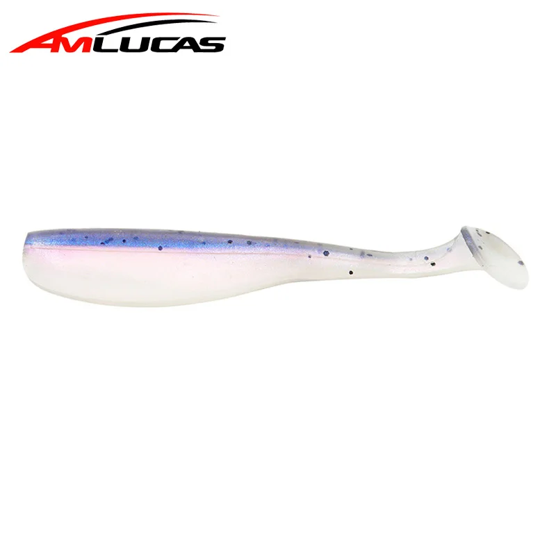 Amlucas 12 шт 65 мм 1 8g воблеры рыболовные приманки Easy Shiner от Swimbait Мягкая силиконовая
